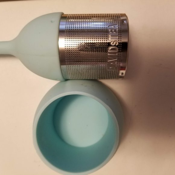 David's Tea Llama Silicone Tea Infuser, Teal Blue Green & White - Picture 4 of 6